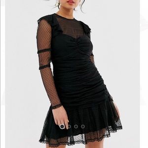 Stevie May Black Mini Lace Dress
